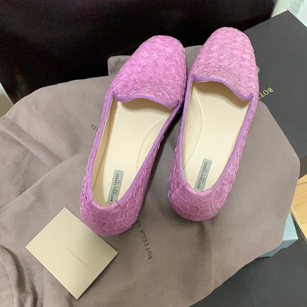 New with box and shoe bags authentic bottega veneta flats